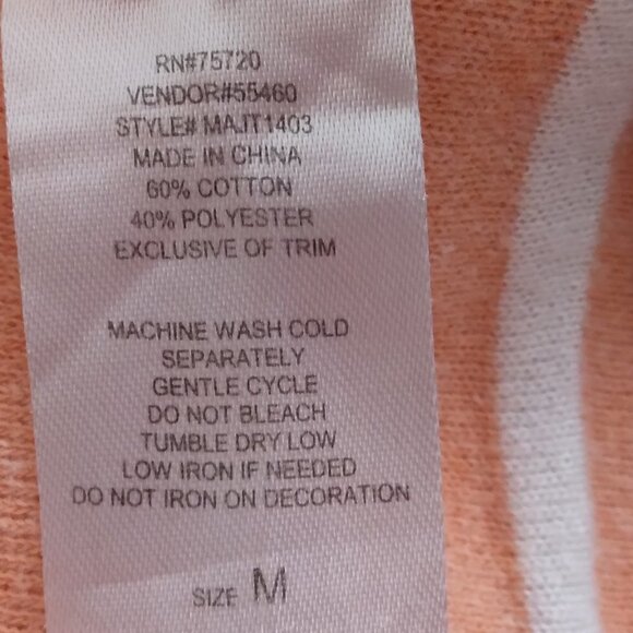 BKE Lounge | Distressed Raw Edge Stripe Hoodie | Size M - Picture 8 of 10